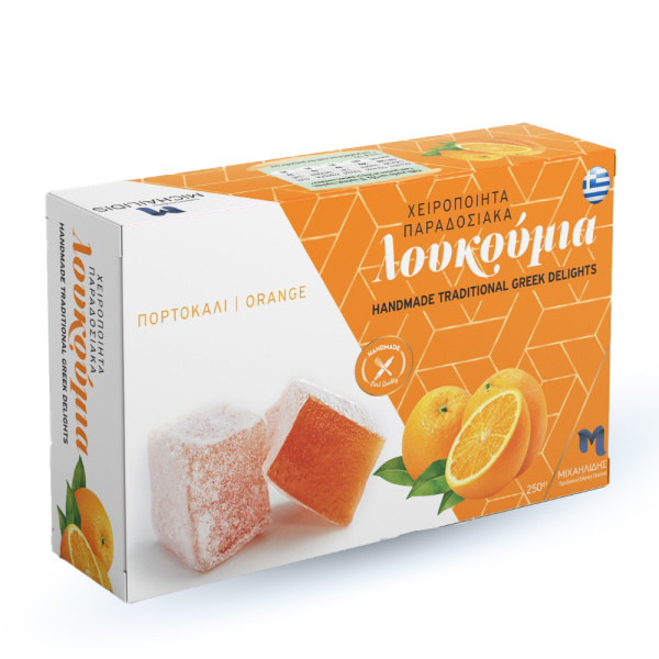 Μιχαηλίδης Λουκούμια Παραδοσιακά Πορτοκάλι 250gr