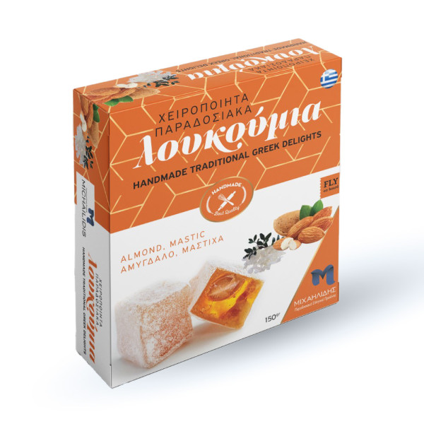 Μιχαηλίδης Λουκούμια Παραδοσιακά Αμύγδαλο Μαστίχα 150gr