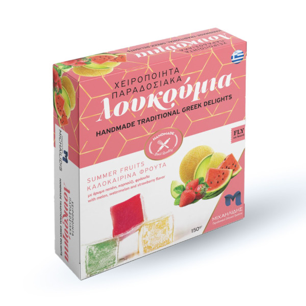 Μιχαηλίδης Λουκούμια Παραδοσιακά Καλοκαιρινά Φρούτα 150gr