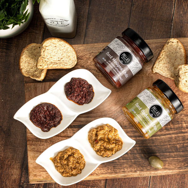 Pella’s Delicacies Πατέ Ελιάς Καλαμών Και Πιπεριά Φλωρίνης 200gr