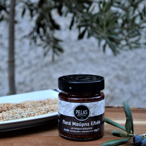 Pella’s Delicacies Πατέ Ελιάς Καλαμών Και Πιπεριά Φλωρίνης 200gr