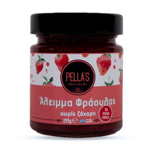 Pella’s Delicacies Άλειμμα Φράουλας Χωρίς Ζάχαρη 225gr