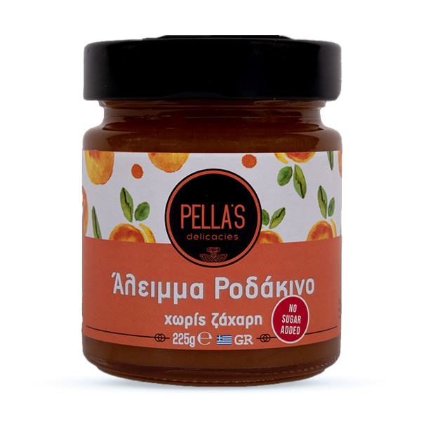 Pella’s Delicacies Άλειμμα Ροδάκινο Χωρίς Ζάχαρη 225gr