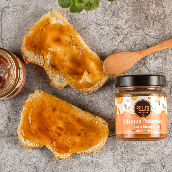 Pella’s Delicacies Άλειμμα Ροδάκινο Χωρίς Ζάχαρη 225gr