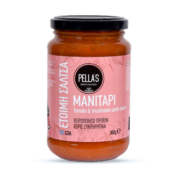 Pella’s Delicacies Σάλτσα Ντομάτας Με Μανιτάρι 360gr