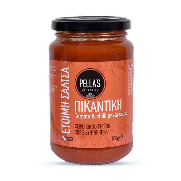 Pella’s Delicacies Σάλτσα Ντομάτας Πικάντικη 360gr