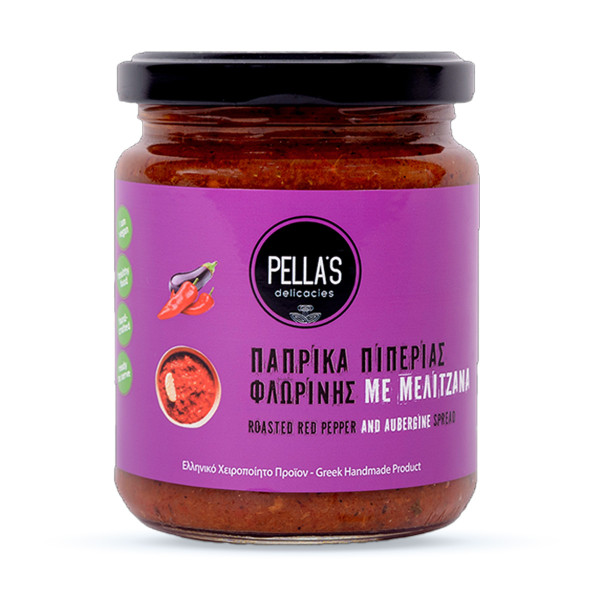 Pella’s Delicacies Σάλτσα Πάπρικα Πιπεριά Φλωρίνης Με Μελιτζάνα Απαλή 260gr