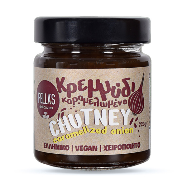 Pella’s Delicacies Chutney Καραμελωμένα Κρεμμύδια 220gr