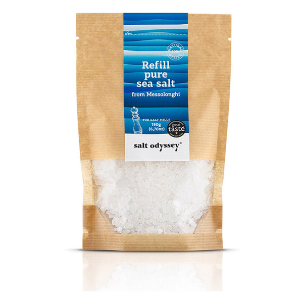 Salt Odyssey Refill Θαλασσινό Αλάτι Μεσολογγίου Φυσικό 190gr
