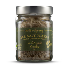Salt Odyssey Βάζο Νιφάδες Θαλασσινό Αλάτι Μεσολογγίου Βιολογική Ρίγανη 100gr