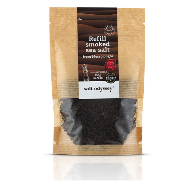 Salt Odyssey Refill Θαλασσινό Αλάτι Μεσολογγίου Καπνιστό 190gr