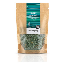 Salt Odyssey Refill Θαλασσινό Αλάτι Μεσολογγίου Σκόρδο Βασιλικός 180gr