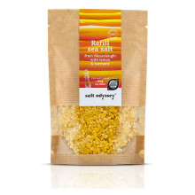 Salt Odyssey Refill Θαλασσινό Αλάτι Μεσολογγίου Λεμόνι Κουρκουμά 190gr