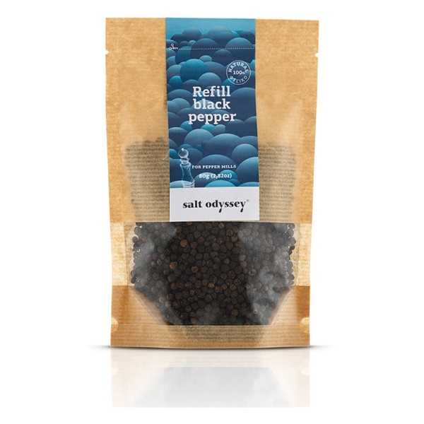 Salt Odyssey Refill Μαύρο Πιπέρι 80gr