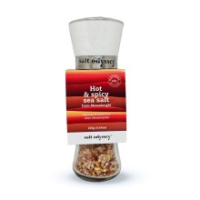 Salt Odyssey Μύλος Λευκός Θαλασσινό Αλάτι Μεσολογγίου Spicy 190gr