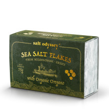 Salt Odyssey Box Νιφάδες Θαλασσινό Αλάτι Μεσολογγίου Βιολογική Ρίγανη 75gr