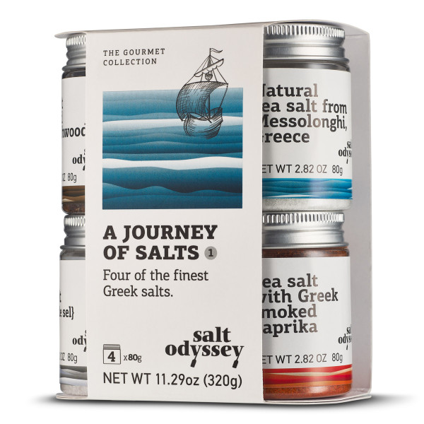 Salt Odyssey Το Ταξίδι Του Αλατιού Ελληνικό Θαλασσινό Αλάτι 4Τμχ