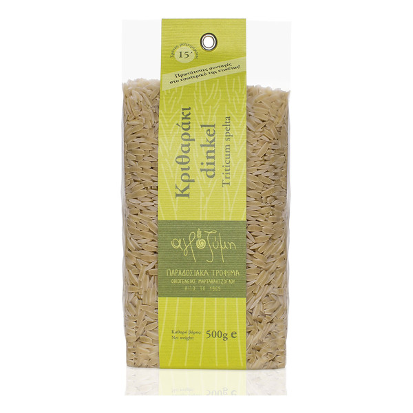 Αγροζύμη Κριθαράκι Dinkel Ζυμαρικό 500gr