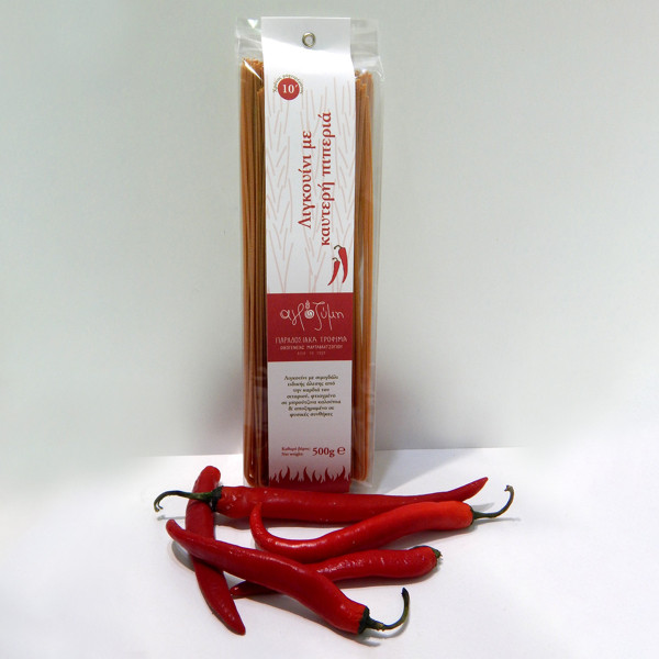 Αγροζύμη Linguine Με Καυτερή Πιπεριά Ζυμαρικά 500gr