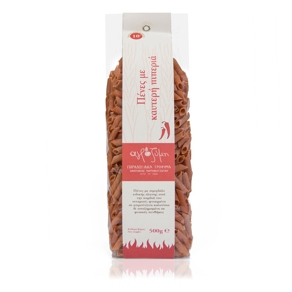 Αγροζύμη Πένες Με Καυτερή Πιπεριά Ζυμαρικά 500gr