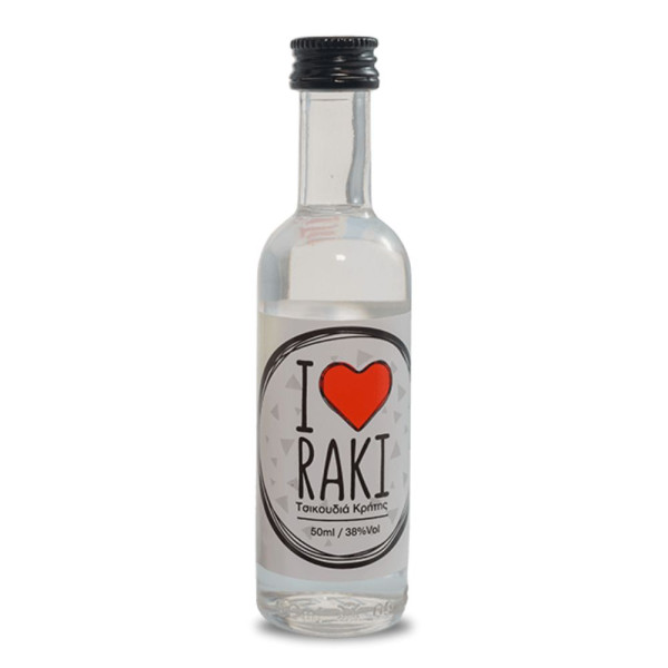 Cretan Spirits I Love Ρακή Κύλινδρος 50ml