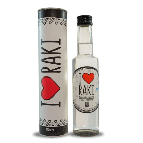 Cretan Spirits I Love Ρακή Κύλινδρος 200ml