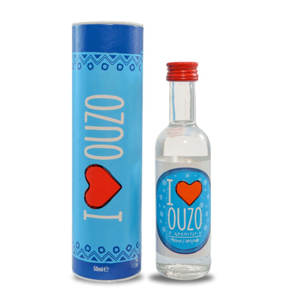 Cretan Spirits I Love Ούζο Κύλινδρος 50ml
