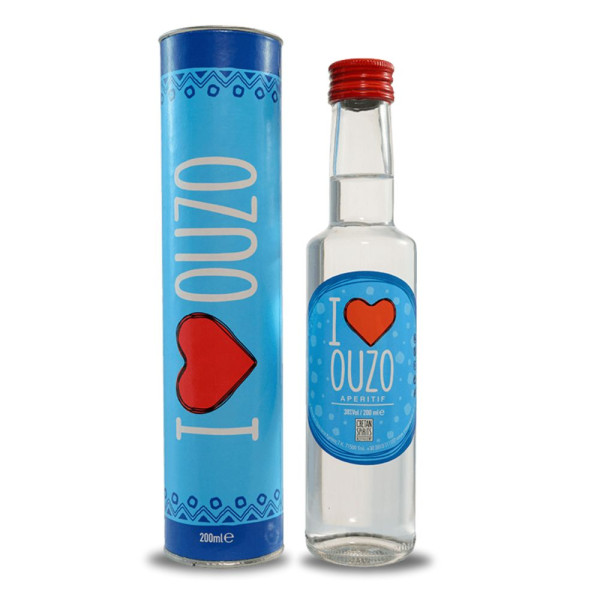 Cretan Spirits I Love Ούζο Κύλινδρος 200ml