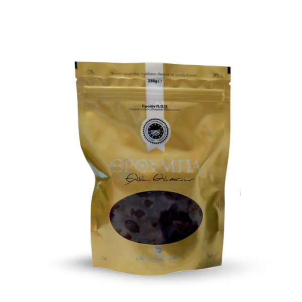 ΕΑΣ Καβάλα Ελιές Θρούμπες Θάσου Βιολογικές 250g