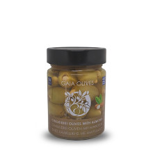 Gaia Olives Πράσινες Ελιές Χαλκιδικής Με Αμύγδαλο 200gr