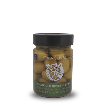 Gaia Olives Πράσινες Ελιές Χαλκιδικής Colossal 200gr