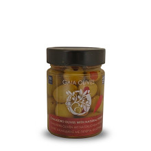 Gaia Olives Πράσινες Ελιές Χαλκιδικής Γεμιστές Με Πιπεριά Φλωρίνης 200gr