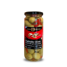 Gaia Olives Πράσινες Ελιές Χαλκιδικής Γεμιστές Με Πιπεριά Chili 285gr