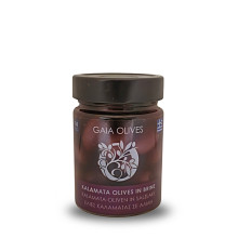 Gaia Olives Μαύρες Ελιές Καλαμών Jumbo 200gr