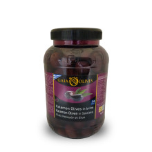 Gaia Olives Μαύρες Ελιές Καλαμών Jumbo 1Kg