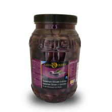 Gaia Olives Μαύρες Ελιές Καλαμών Jumbo 2Kg