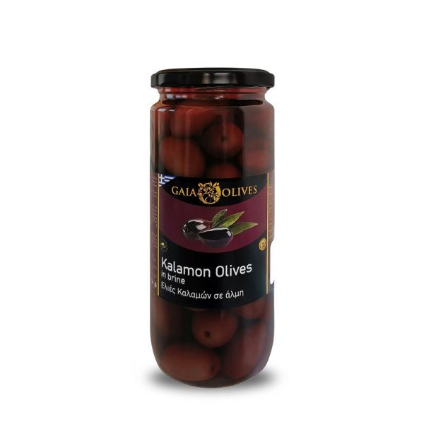 Gaia Olives Μαύρες Ελιές Καλαμών Jumbo 285gr