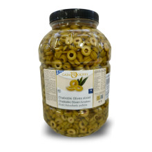 Gaia Olives Πράσινες Ελιές Χαλκιδικής Σε Ροδέλα 3Kg