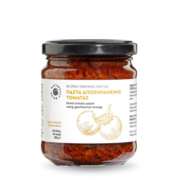 Γεωθερμική Ελλάς Αποξηραμένες Τομάτες Σε Ηλιέλαιο Πάστα 200gr