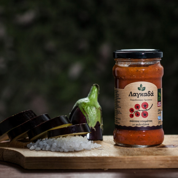 Λαγκαδά Σάλτσα Ντομάτας Με Μελιτζάνα 370gr