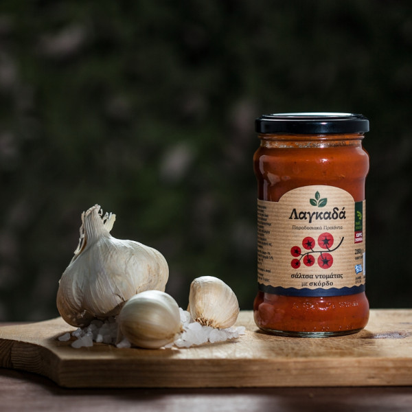 Λαγκαδά Σάλτσα Ντομάτας Με Σκόρδο 370gr