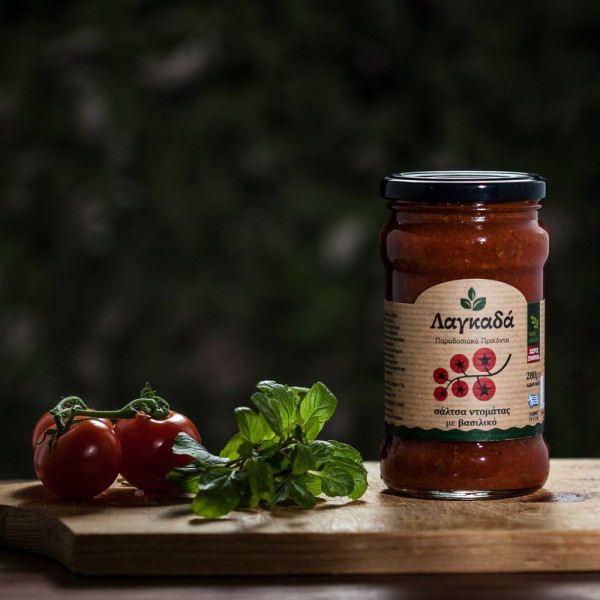 Λαγκαδά Σάλτσα Ντομάτας Με Βασιλικό 370gr