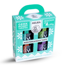 Melira Μέλι Mediterranean Taste  Σετ Δώρου 4x50gr