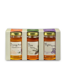 Μελισσοκομική Δωδεκανήσου Μέλι Θυμαρίσιο Πεύκου Πορτοκάλι Σετ 3Τμχ