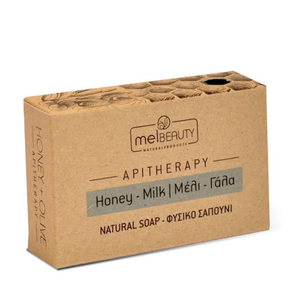 Melbeauty Φυσικό Σαπούνι Ελαιόλαδου Με Μέλι Και Γάλα 85gr