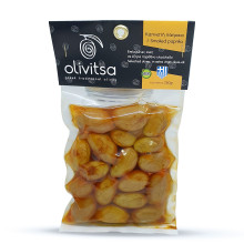 Olivitsa Πράσινες Ελιές Κυνουρίας Με Καπνιστή Πάπρικα 250gr