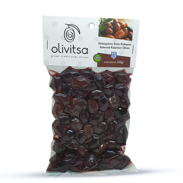 Olivitsa Μαύρες Ελιές Καλαμών Επιλεγμένες 250gr